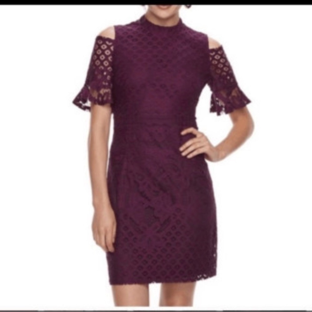 NWOT - Sharagano Crochet Lace Dress (US8)